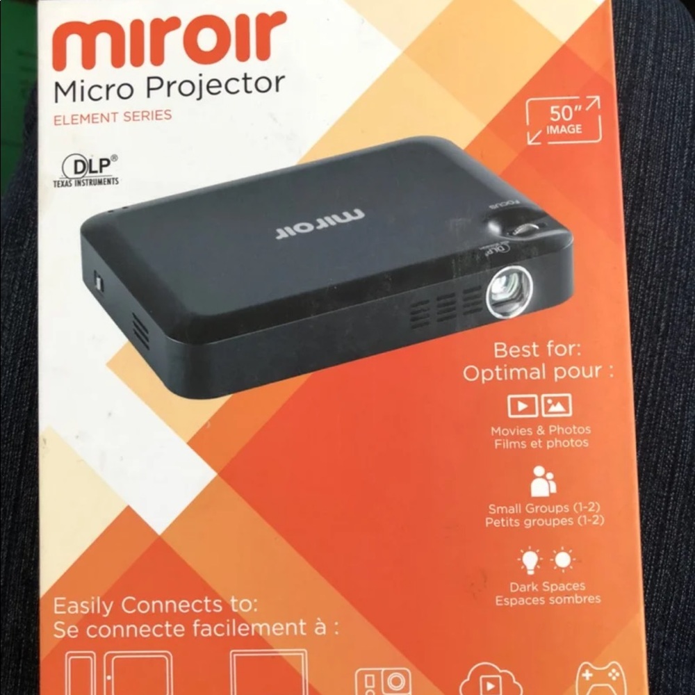 Miroir micro portable projector